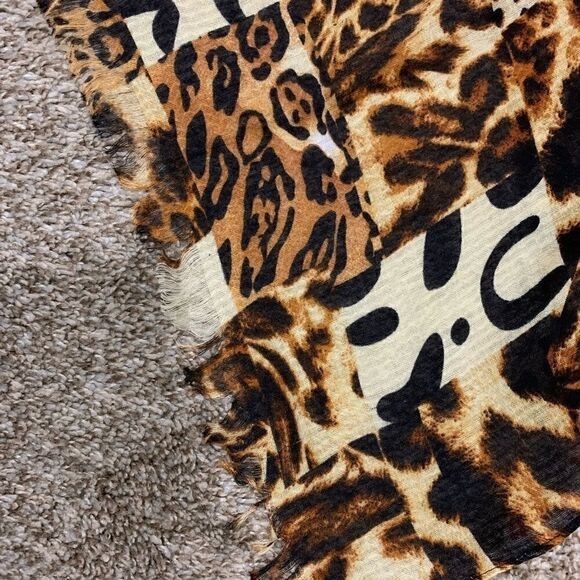 Fashion leopard print tasseled large size scarf - Picture 11 of 13